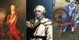 Washington, Morgan and spinning woman