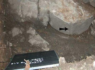 drill hole in limestone