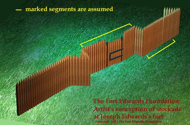 Stockade wall with bastion